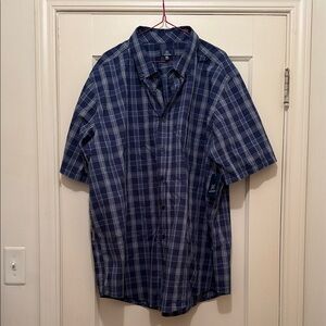 *NWT* George Navy and White Checkered Casual Shirt